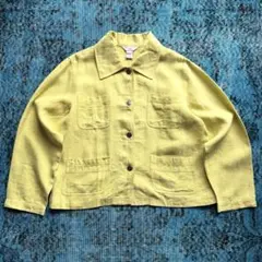 80s 90s "JPR" linen wide tracker jacket