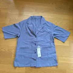 ブルー ショートスリーブジャケット