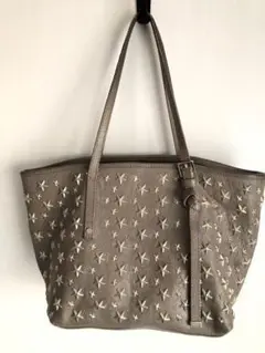 ジミーチュウジミーチュウ⭐︎サシャ S トートバッグ グレージュ スタッズ