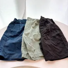 ユニクロ　120 130 ハーフパンツ3点セット　まとめ売り