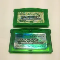 ポケットモンスター エメラルド & リーフグリーン 2本セット アドバンスソフト