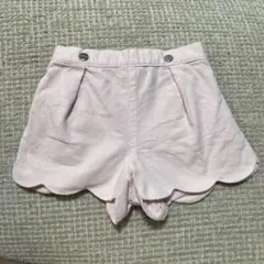 JACADI ピンク スカラップハーフパンツ