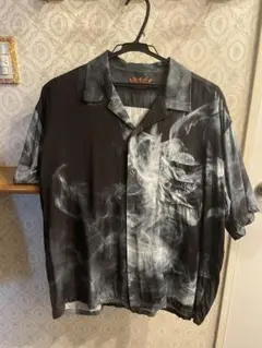 BUDSPOOL SMOKE柄　半袖シャツ M