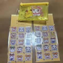 ハムスターシールとポーチセット