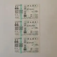 2020年ジャパンカップ単勝馬券アーモンドアイコントレイルデアリングタクト