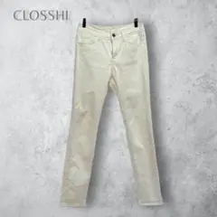 【CLOSSHI PREMIUM】　ストレッチ　スキニーパンツ　洗える　コットン