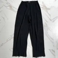 美品 98AW イッセイミヤケ サークルプリーツワイドパンツ ブラック L