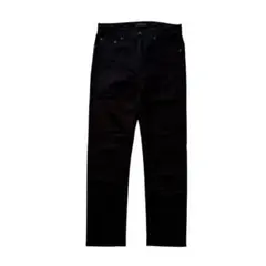美品 ユニクロ　(W29) スリムフィット　ジーンズ　セルビッチ　ブラック　伸縮