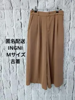 匿名配送　INGNIイング ブラウンガウチョパンツ М古着