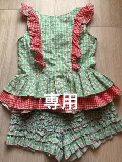 美品★着用少　120 フェフェ　fafa セットアップ　うさぎ柄