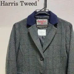 Harris Tweed ハリスツイード ウール混 ジャケット ミドル丈 コート