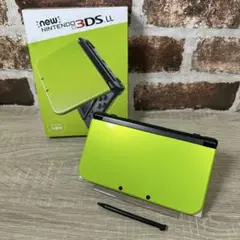 ジャンク　New3DSLL 本体 ライム×ブラック　箱付き