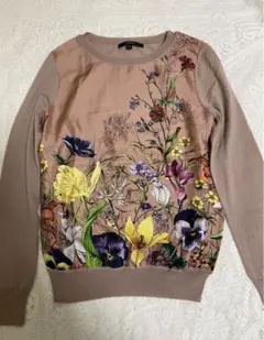 GUCCI レア♡フローラ シルク切替えニット
