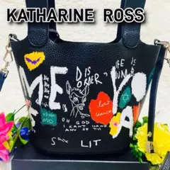 2way✨人気✨KATHARINE ROSS✨ショルダーバッグ✨ペイント✨手提げ