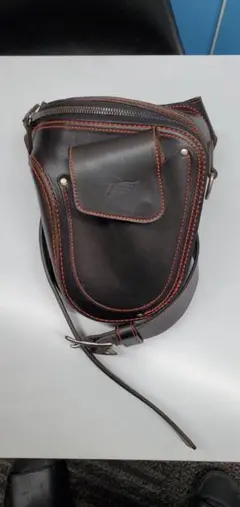 HYOD× GAHO LEATHER HIP BAG ヒョウドウ HYOD ヒョウドウ ×GAHO レザー ヒップバッグ Type-C ブラウン系