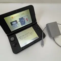 美品　ニンテンドー3DS LL ブラック　純正アダプター付　タッチペン無し