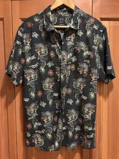 ⭐️RVCA／ルーカ◇ドラゴン柄 アロハシャツ⭐️XL
