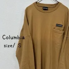 Columbia コロンビア　ロンT シャツ　長袖　S ブラウン　茶色　綿100
