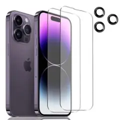 iPhone 14 pro 用 ガラスフィルム +カメラフィルム