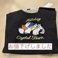 新品　D.KELLY 刺繍トートバッグ ブラック