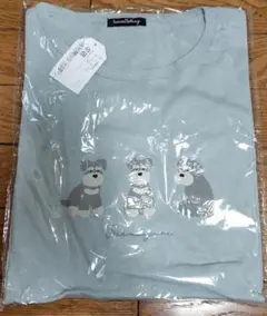 シュナウザー柄　ビッグTシャツ　綿100%