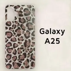 Galaxy A25 5G ケース クリア 豹柄 透明 カバー