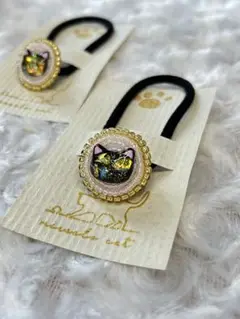 SALE‼️ 猫の顔デザイン ヘアゴム (1つの値段)