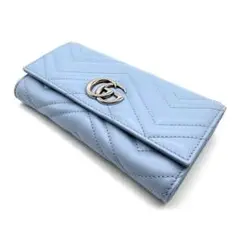 【極上美品】GUCCI グッチ レザー GGマーモント キルティング 長財布