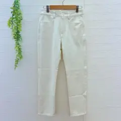【ジャンニロジュディチェ】 ストレートパンツ ストレッチ ホワイト (SS)