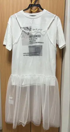 【〜8/17価格】しまむら HERE Tシャツ ティアードチュニック 2点セット