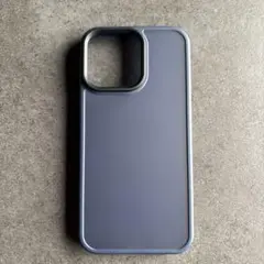 iPhone15pro Max 保護ケースカバー　ブルー半透明