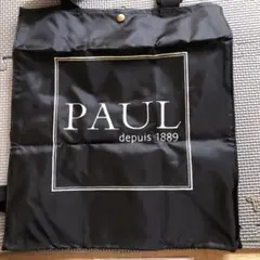 PAUL エコバッグ 黒 340×390×150mm