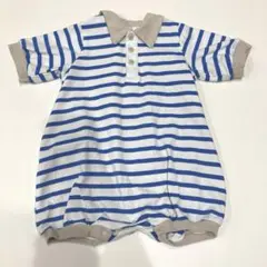 PAIR MANON ボーダーロンパース 80cm