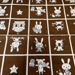 レトロ生地レトロアニマル生地レトロうさぎ