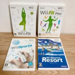 【Wiiソフト】4本セット⑯ Fit Fitプラス スポーツ リゾート