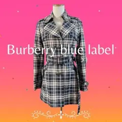 Burberry blue label トレンチコート ベルト付き チェック
