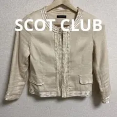SCOT CLUB レディース トップス 上品 クリーム色 匿名配送 秋 冬