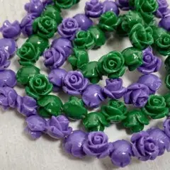 cp768/SALE！人工石◇バラ　約10mm 2連