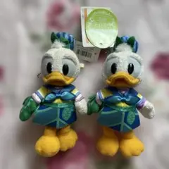ディズニーランド　ドナルド　ぬいぐるみバッジ　イースター　タグ付き