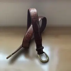 エンボス加工イタリアンレザー ベルト