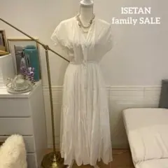 【2万円】ISETAN familySALE 高級コットン　ワンピース