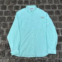 コロンビア PFG シャツ ティファニーブルー XXL UPF30+