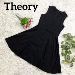 人気カラー♪Theory セオリー ノースリーブワンピース☆ブラック