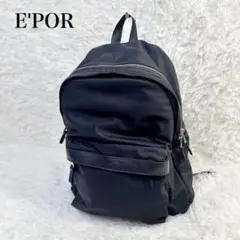 E'POR エポール ロペ パックサック リュック ブラック 撥水