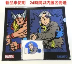 新品　MARVEL MAZZEL クリアファイル　グラスマーカー　くじ　タクト
