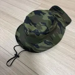 迷彩 ハット メッシュライニング　日除け付き　54cm