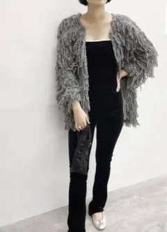 お値下げ【新品未使用】 EDIT.FOR LULU ループヤーン カーディガン