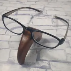 ほぼ未使用　CACARU　カカル 老眼鏡　+3.00　バイカラー　黒茶　メガネ