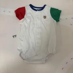 ミキハウス 前開き ロンパース カバーオール 70
