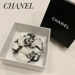 【未使用】CHANEL シャネル ツィード カメリアブローチ コサージュ 8